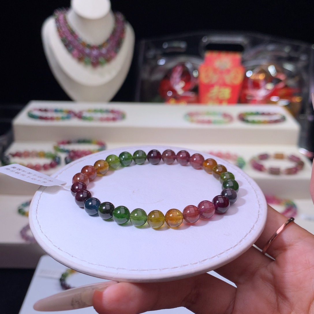 碧玺手链未镶嵌y***u碧玺