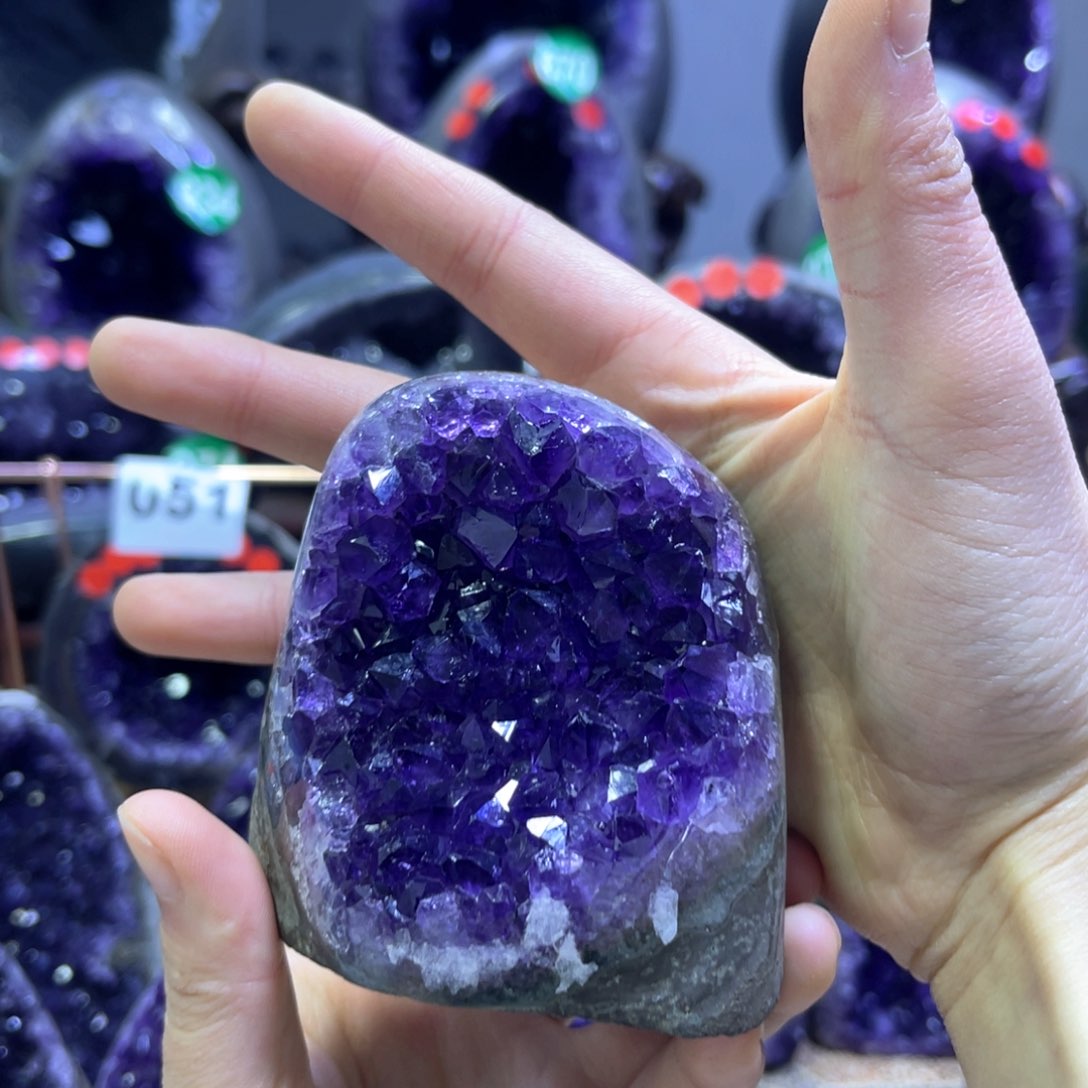 紫晶摆件未镶嵌紫水晶