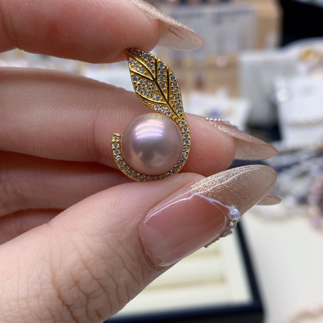 淡水珍珠颈饰银S925镶嵌