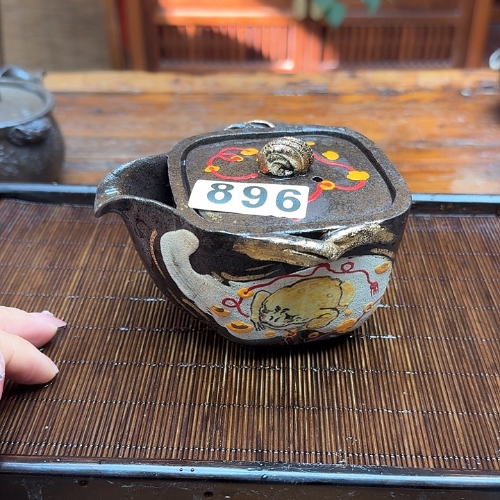 纯手工制作粗陶茶具