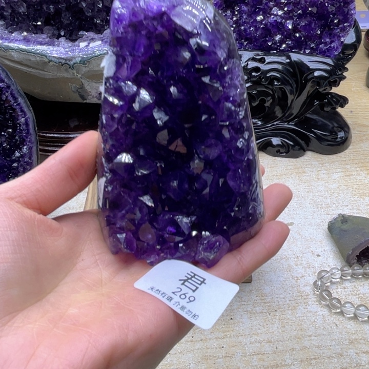 未镶嵌珠宝半成品紫晶