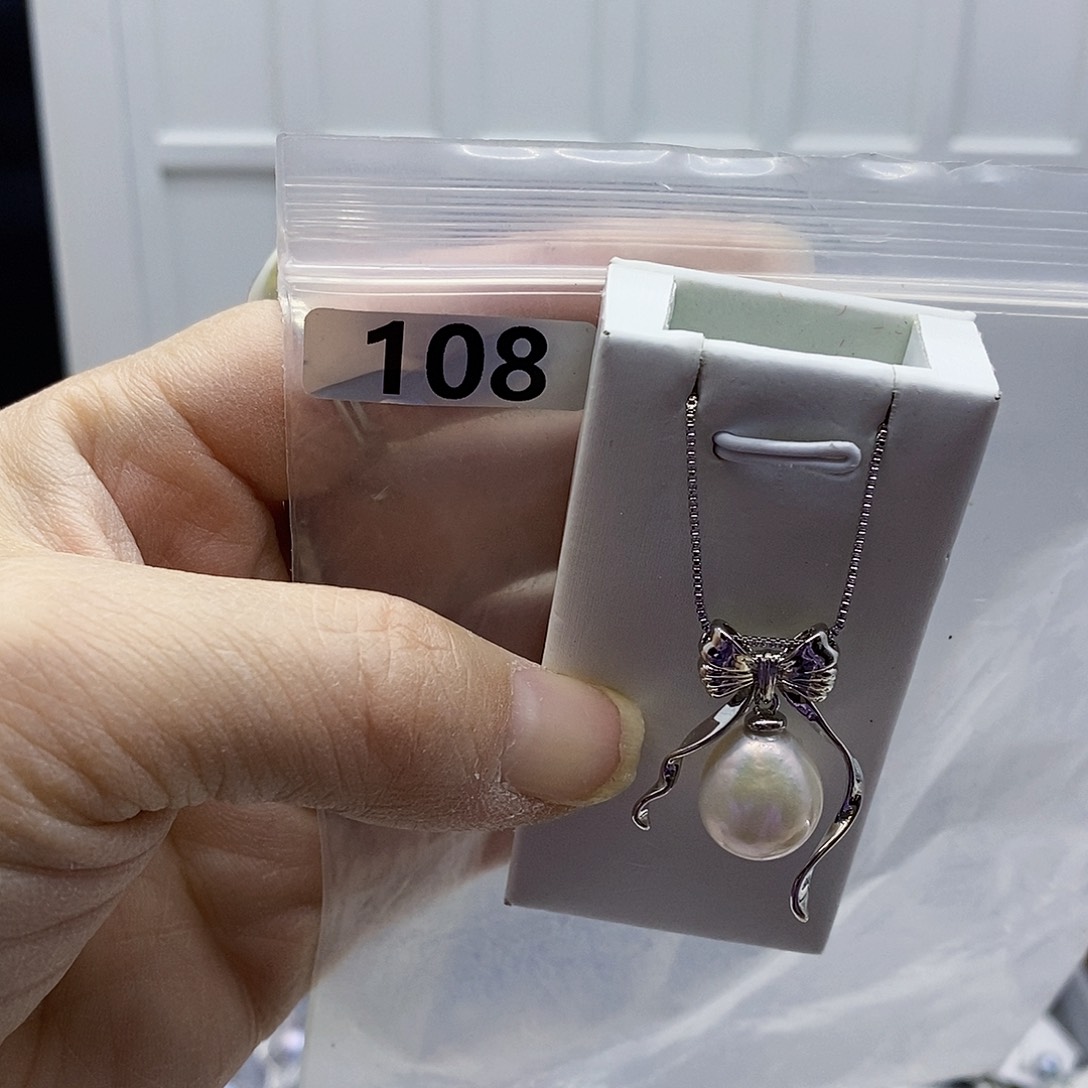 颈饰合金淡水珍珠