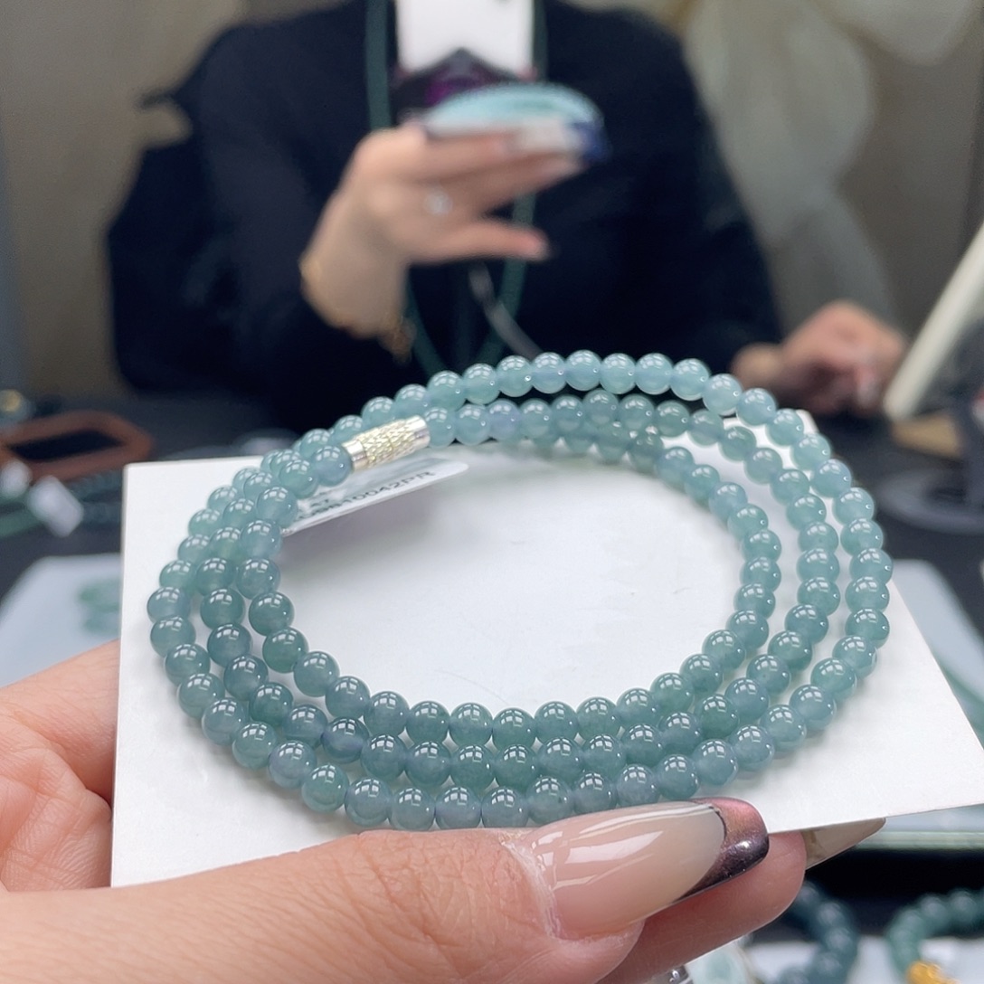 翡翠未镶嵌套链天然a货翡翠