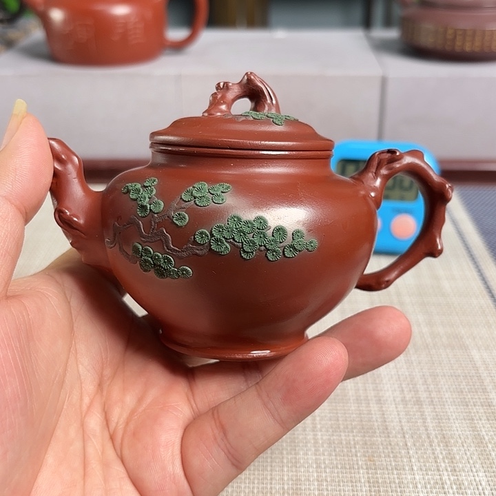 出***发紫砂茶壶宜兴原矿泥料手工紫砂壶