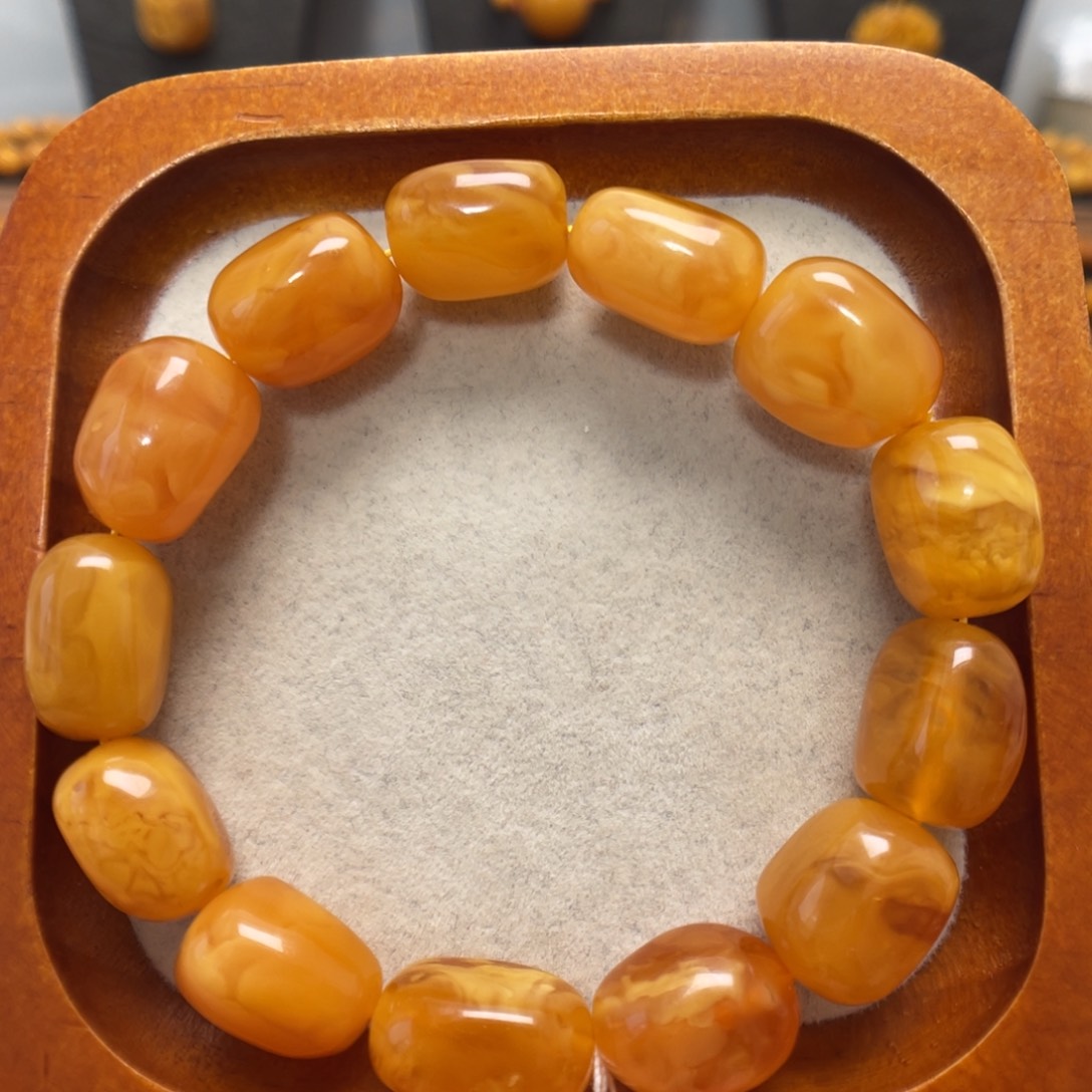 蜜蜡未镶嵌手链蜜蜡