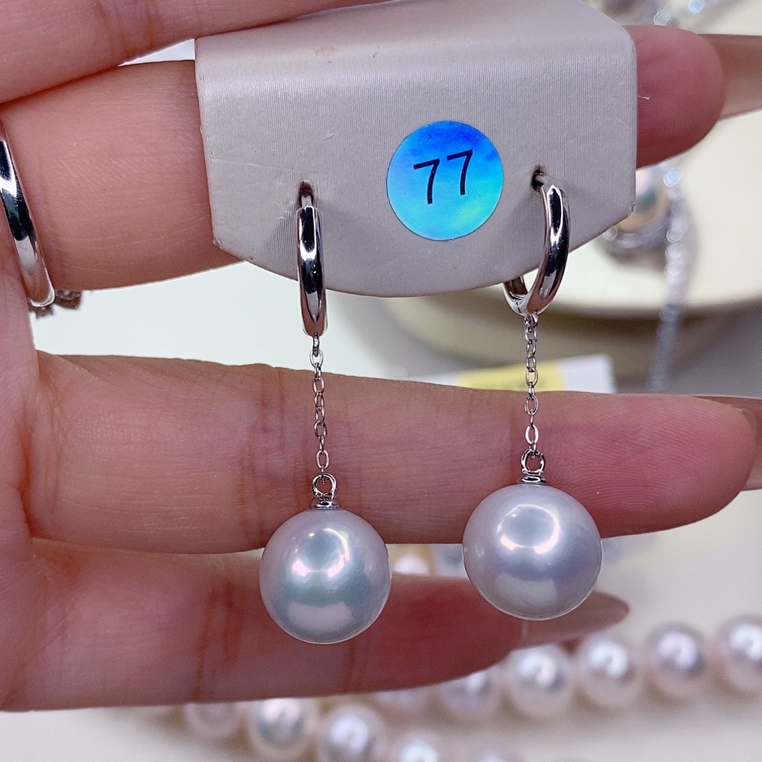 余***笙耳饰淡水珍珠银S925镶嵌