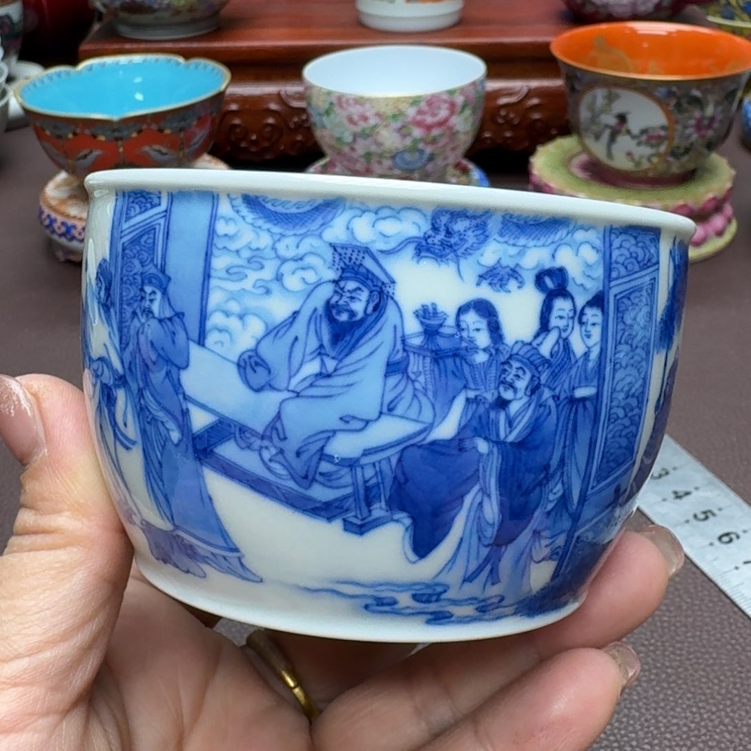 瓷片景德镇仿古手工制作精品展示