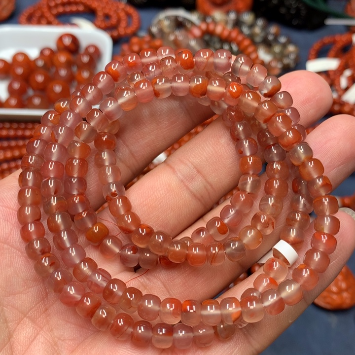 未镶嵌手串南红玛瑙6m m