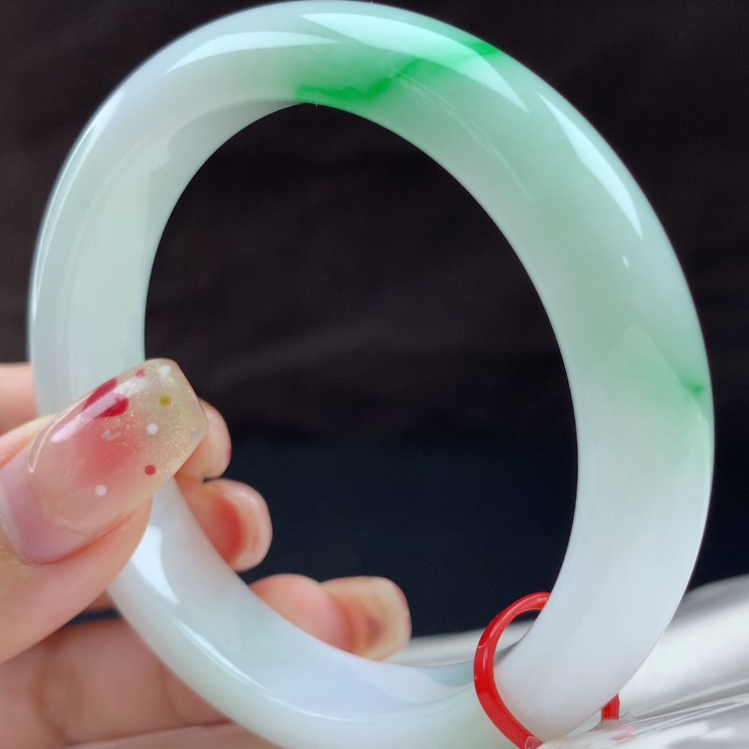 翡翠未镶嵌手镯96787，