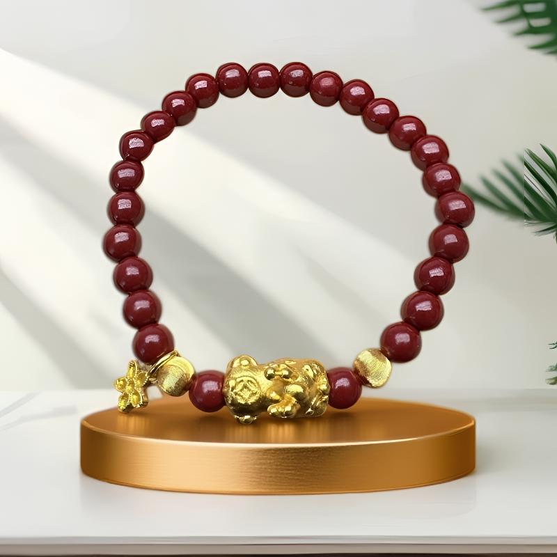 手链 1038红色轻奢平安招财本命年休闲手链