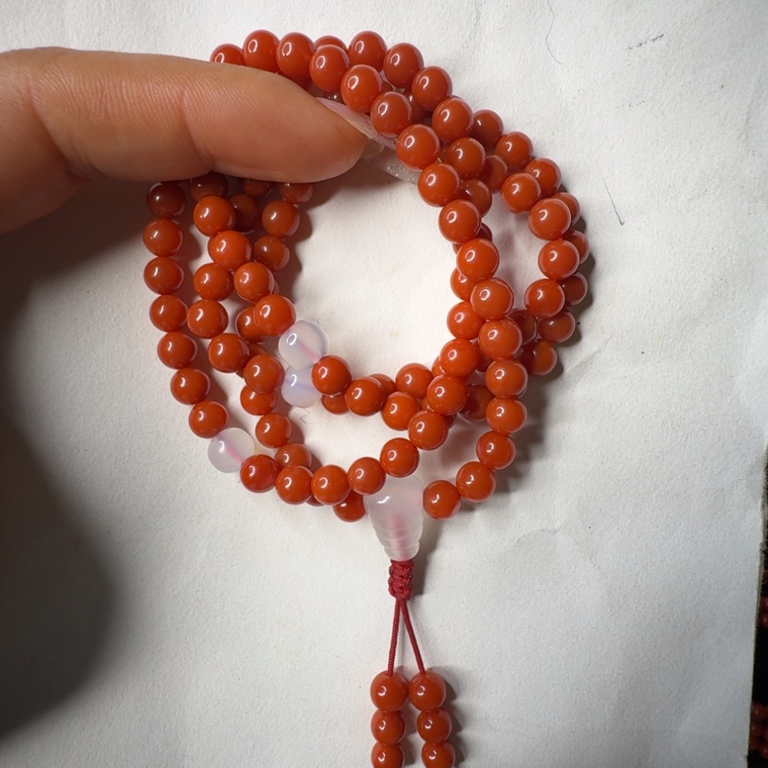 周***始南红玛瑙未镶嵌手链