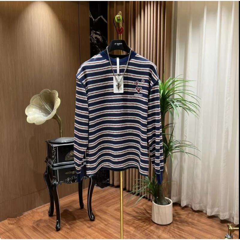 【X】3516#秋季新款设计师时尚潮流百搭T恤长袖