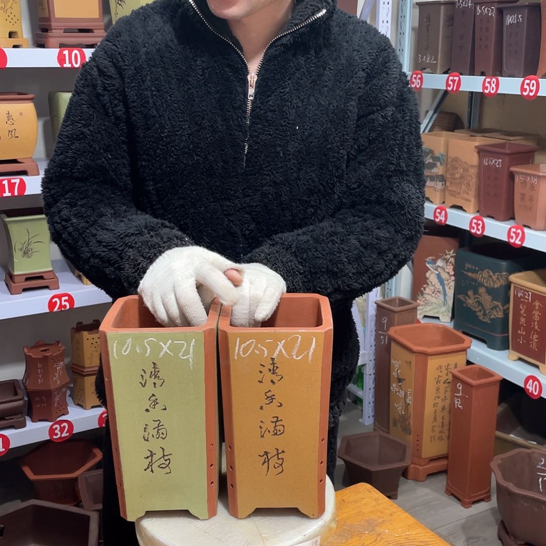 紫砂天心紫砂手工花盆