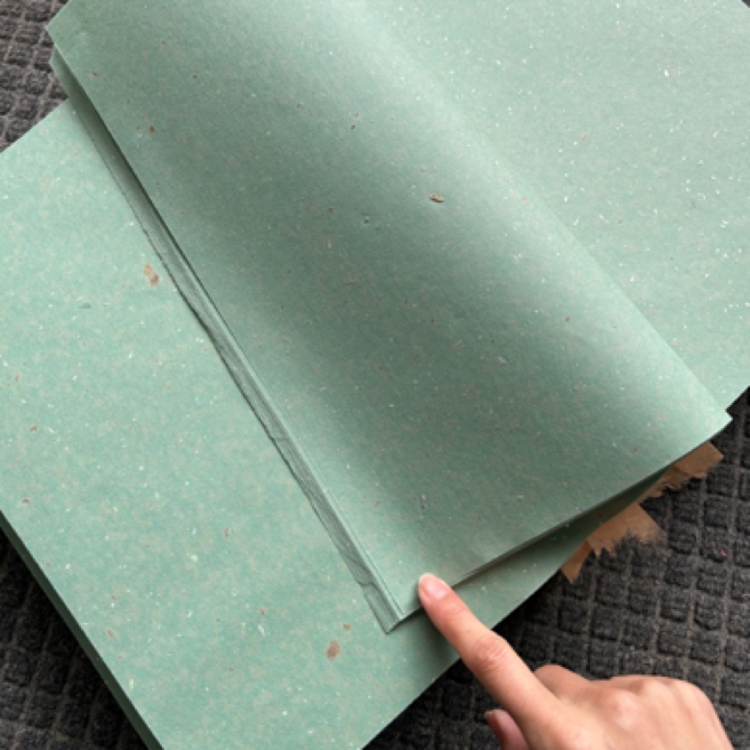 水湖蓝罗纹纸边 檀皮稻草满天星32×45cm50张 半生半熟