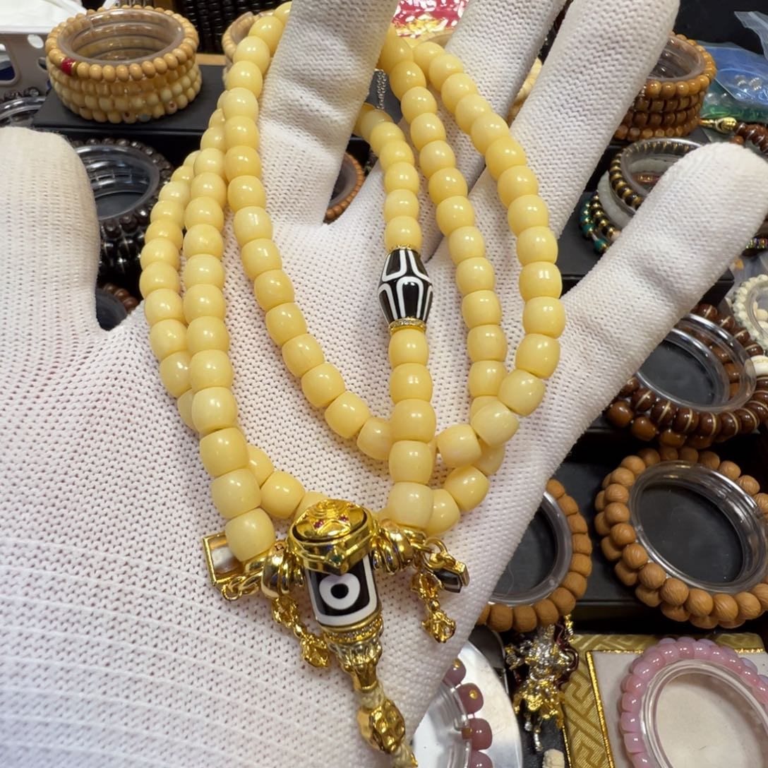 吊坠白玉菩提tuo长串一条