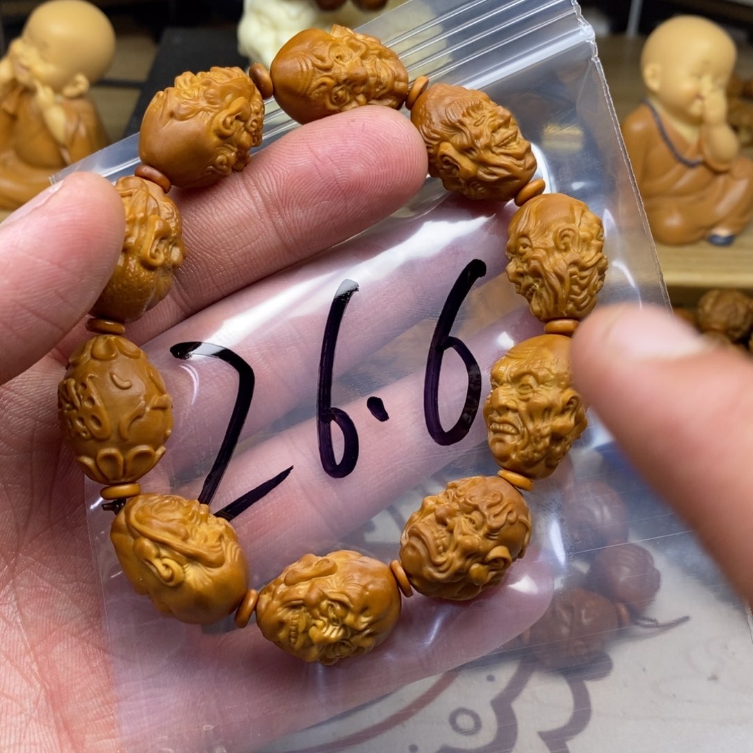 橄榄核手串/手链橄榄核雕刻工艺手串7