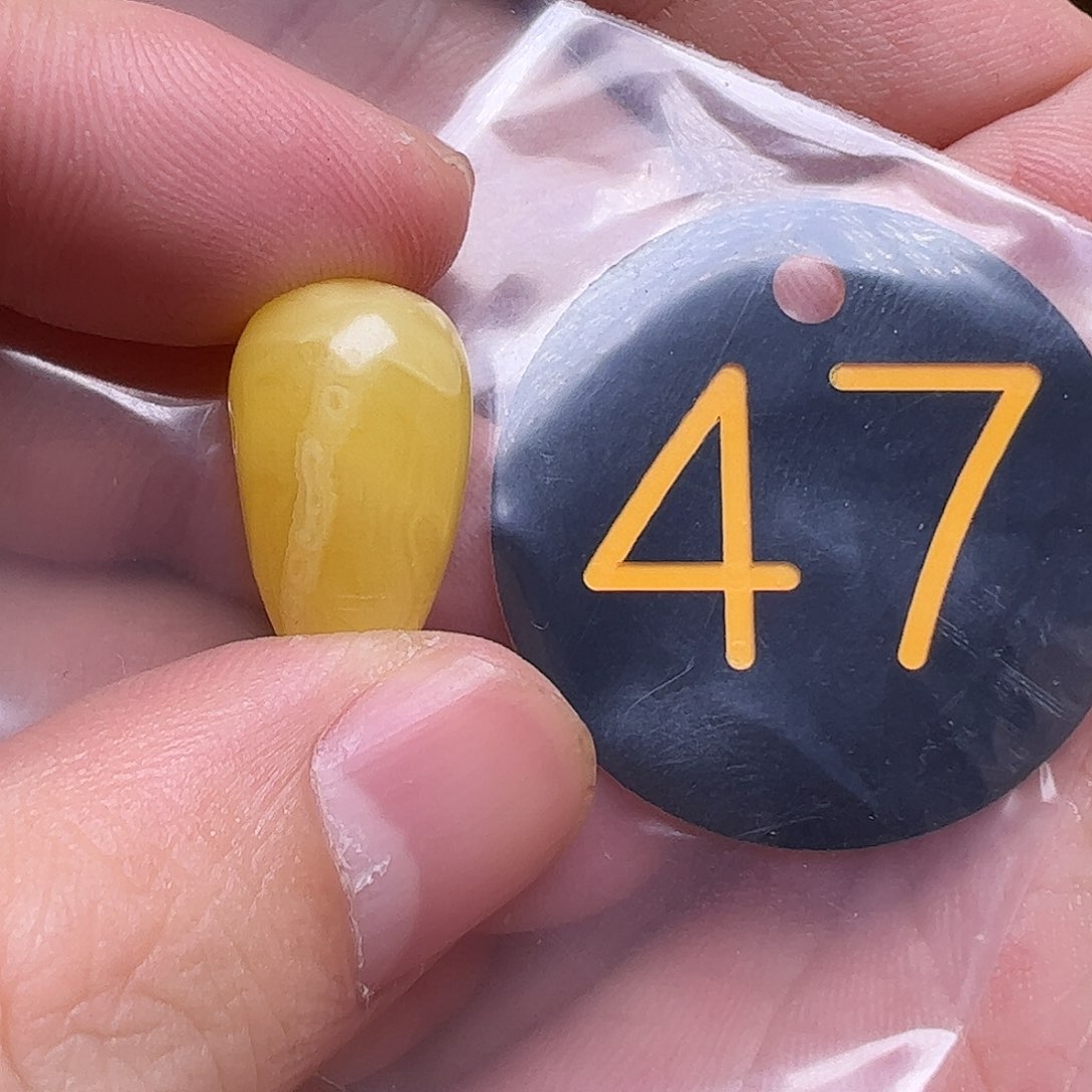 蜜蜡未镶嵌珠宝奇石12.3mm微花粉