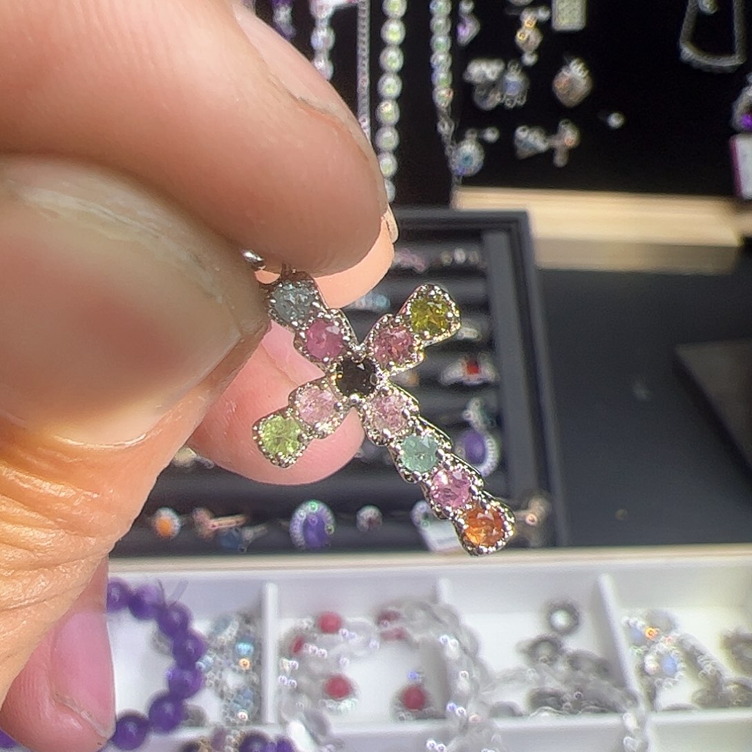 紫晶珠宝半成品银S925镶嵌