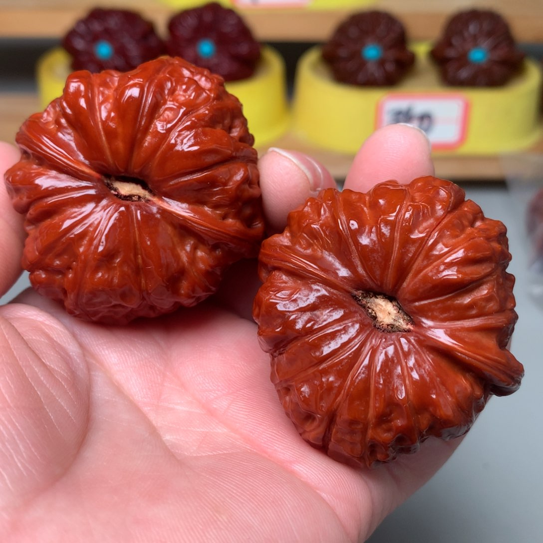 文玩核桃把件南瓜墩