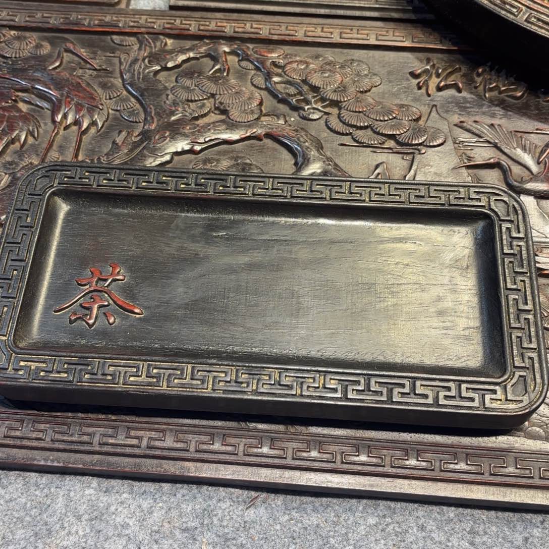 花梨木类紫檀木类雕刻板件茶盘等