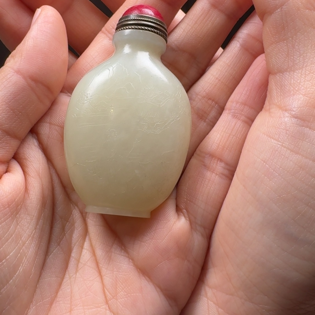 和田玉颈饰未镶嵌年**心