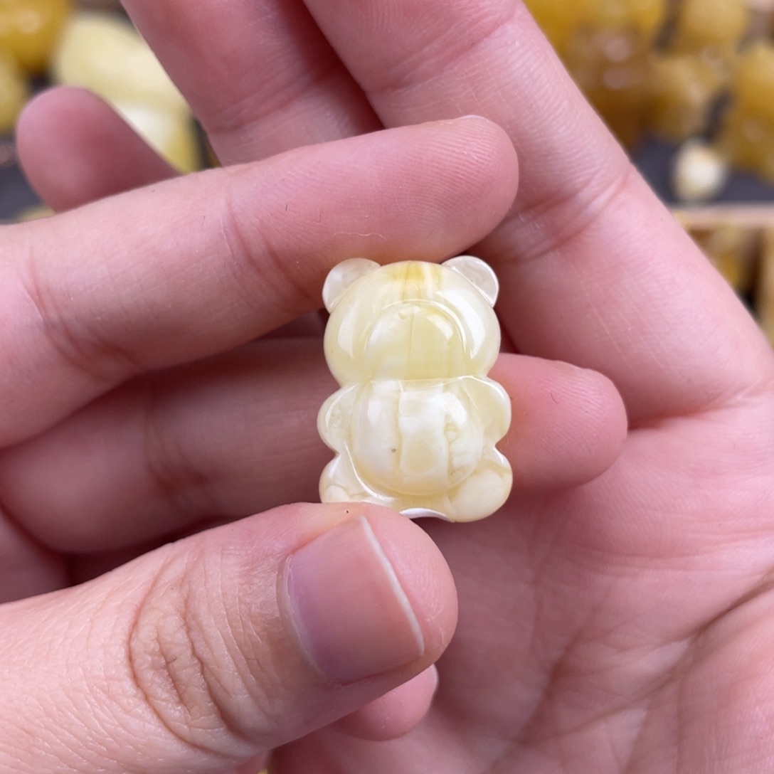 琥珀裸石未镶嵌蜜蜡