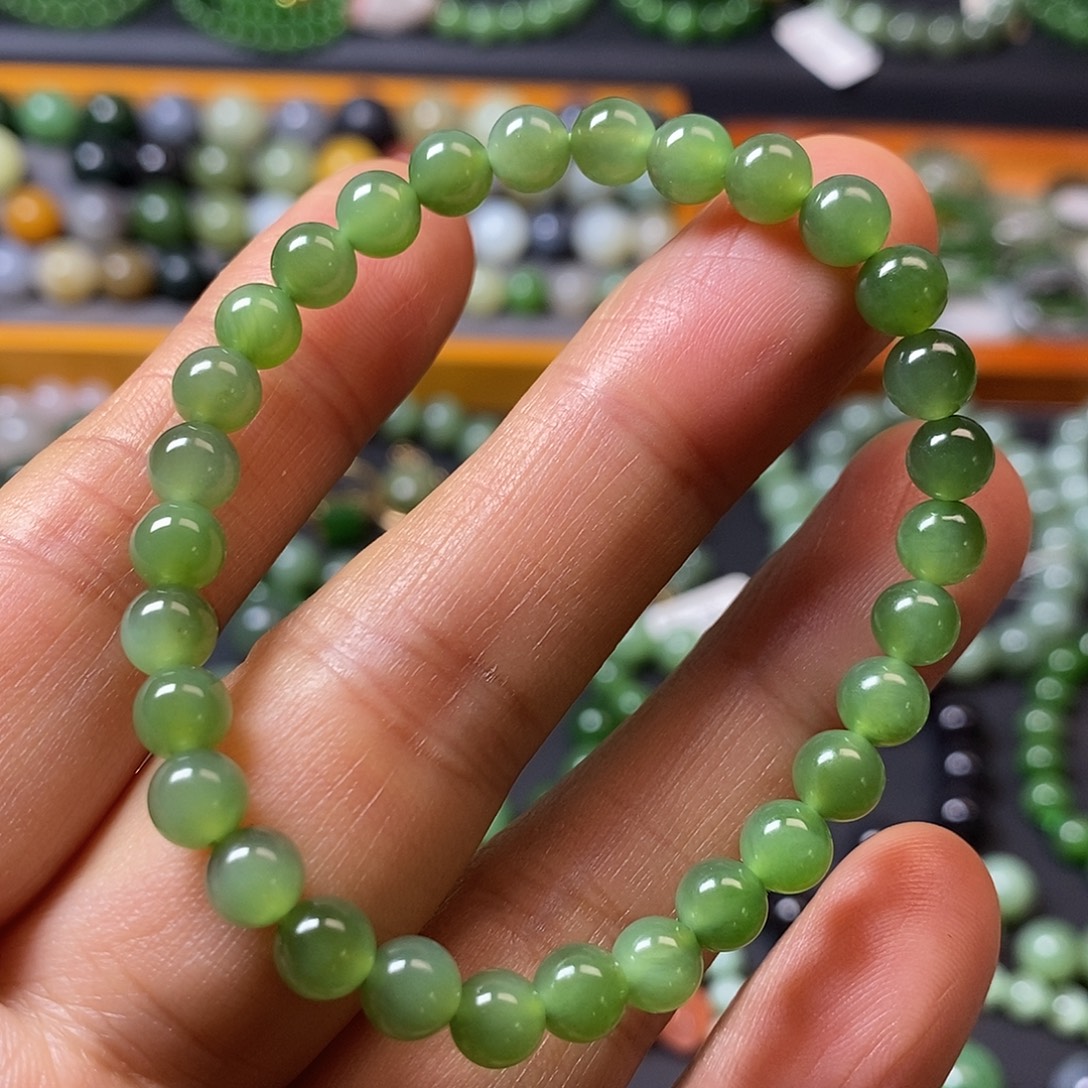 和田玉未镶嵌手链