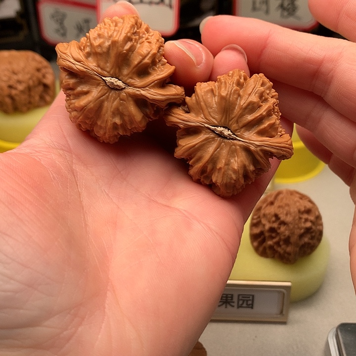 吊坠文玩核桃40➕尺白狮子666号