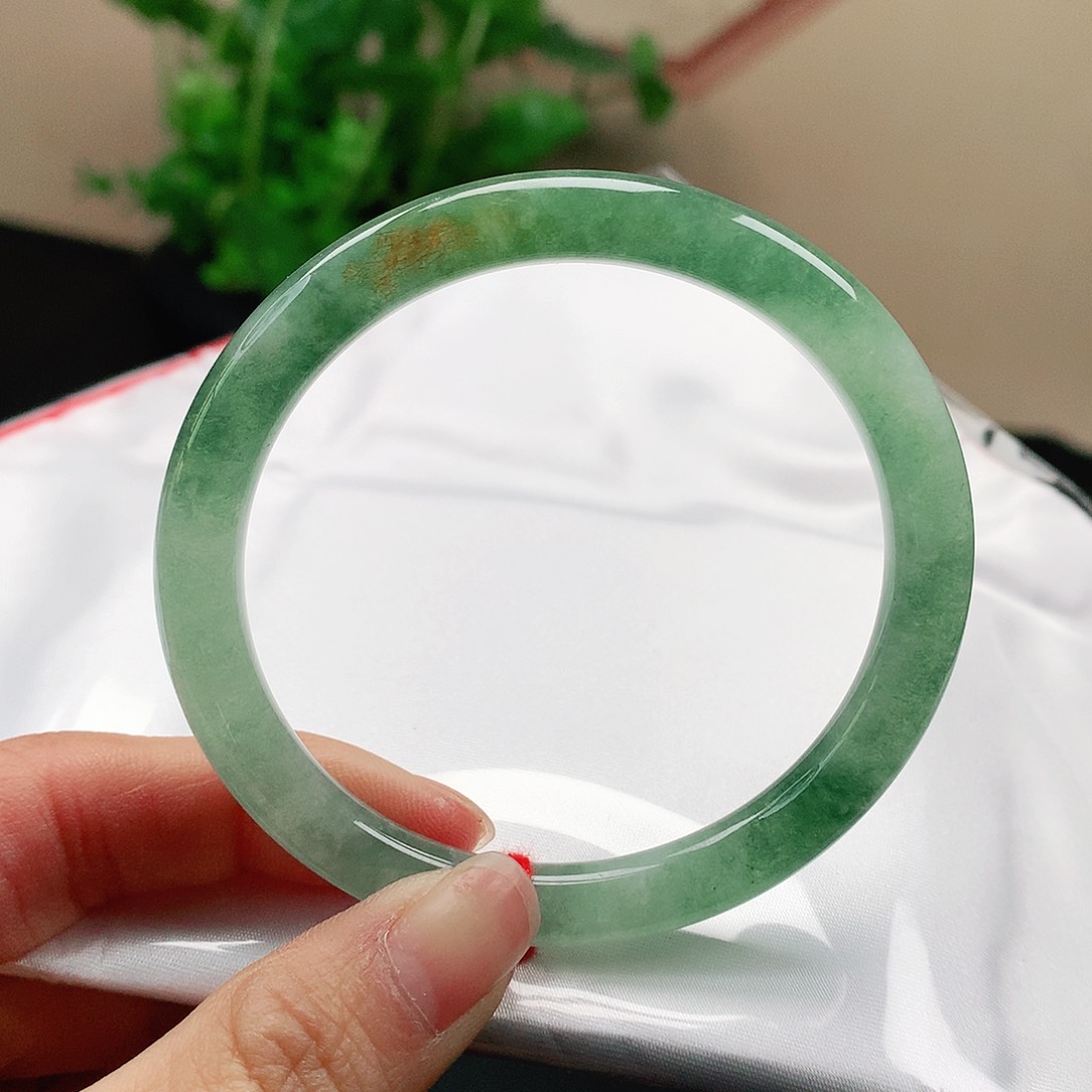 翡翠手镯（圆镯）未镶嵌天然翡翠手镯55