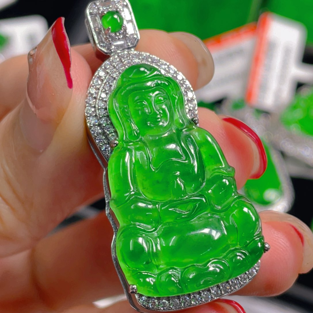 翡翠未镶嵌吊坠(不含链)