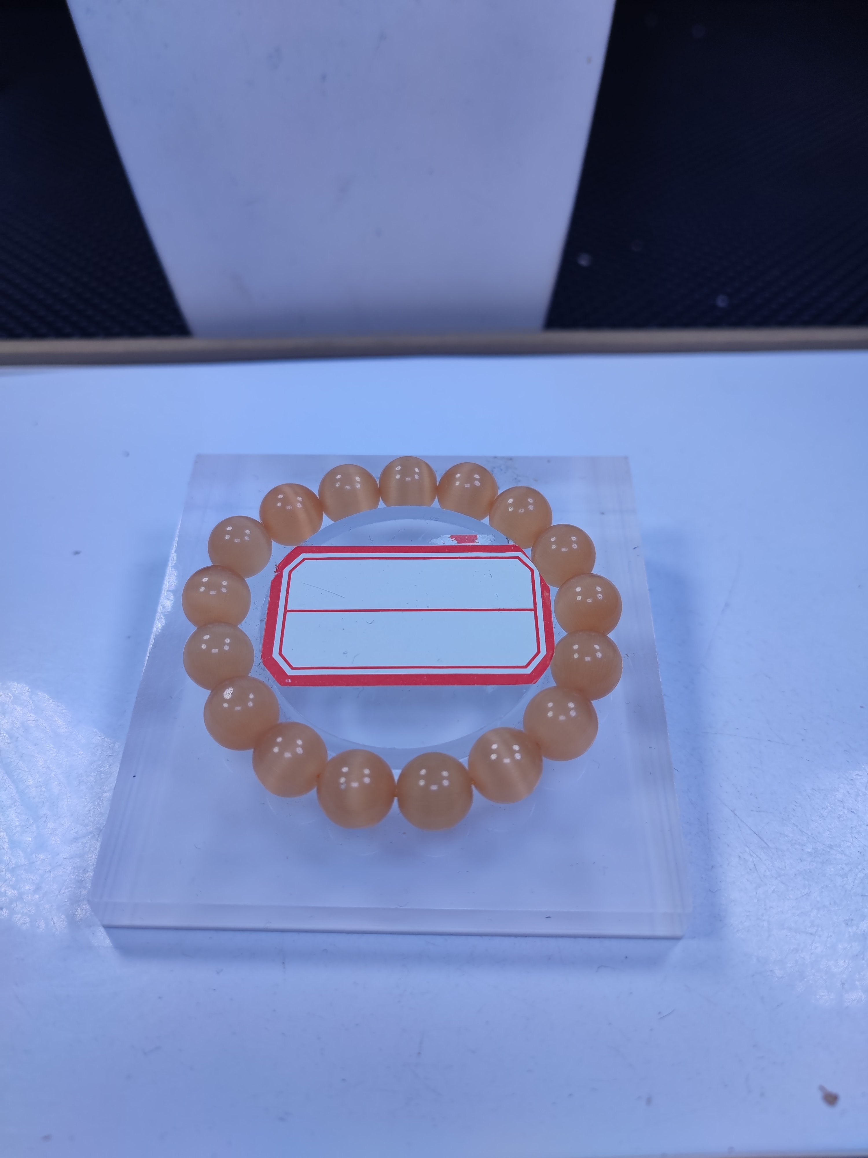 藕粉猫眼12mm手串发一条C92