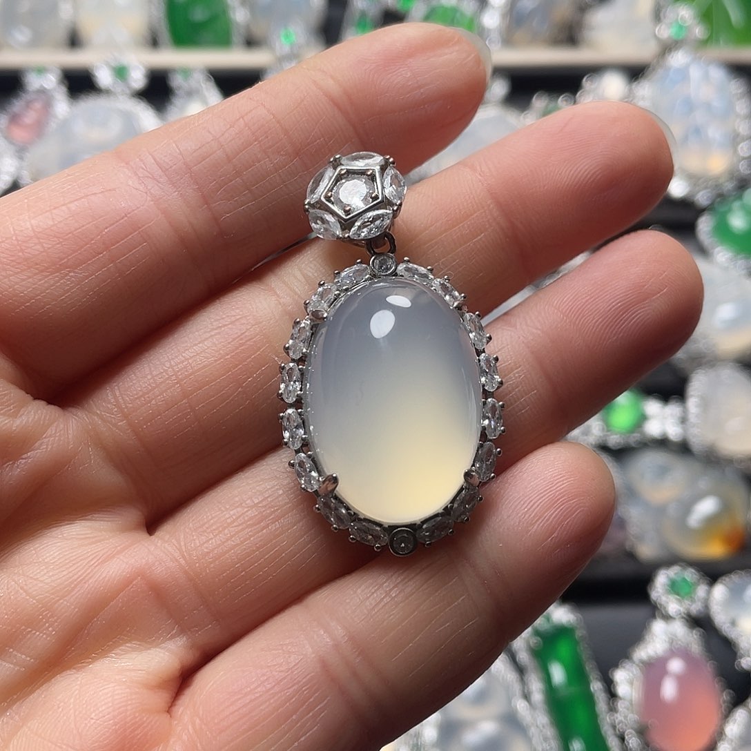 玛瑙/玉髓合金挂件