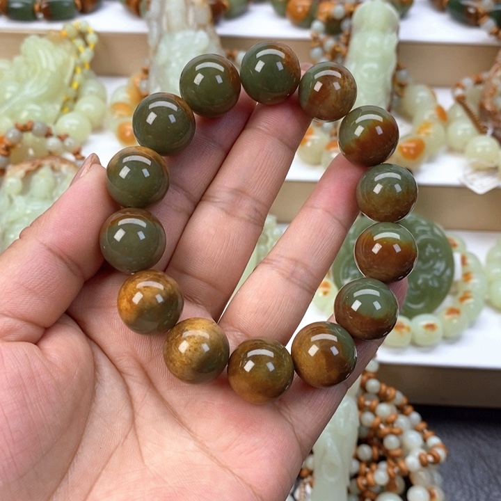 【闪购商品】透闪石质玉手串未镶嵌