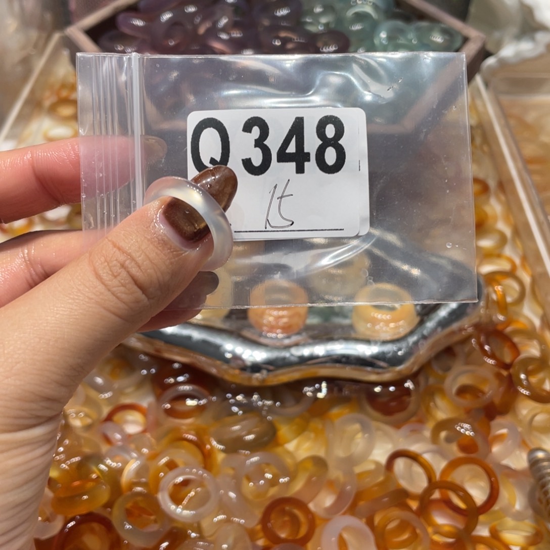 玛瑙/玉髓未镶嵌戒指348