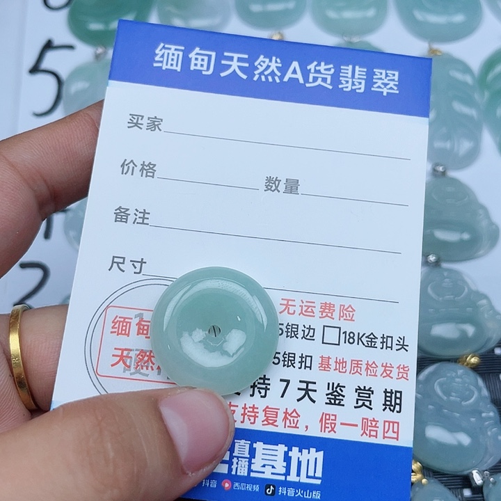 颈饰未镶嵌翡翠S*姐纯天然缅甸a货翡翠