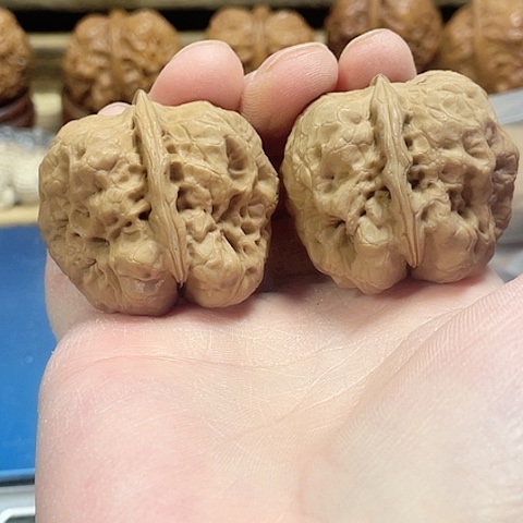 文玩核桃把件灭霸带彩40