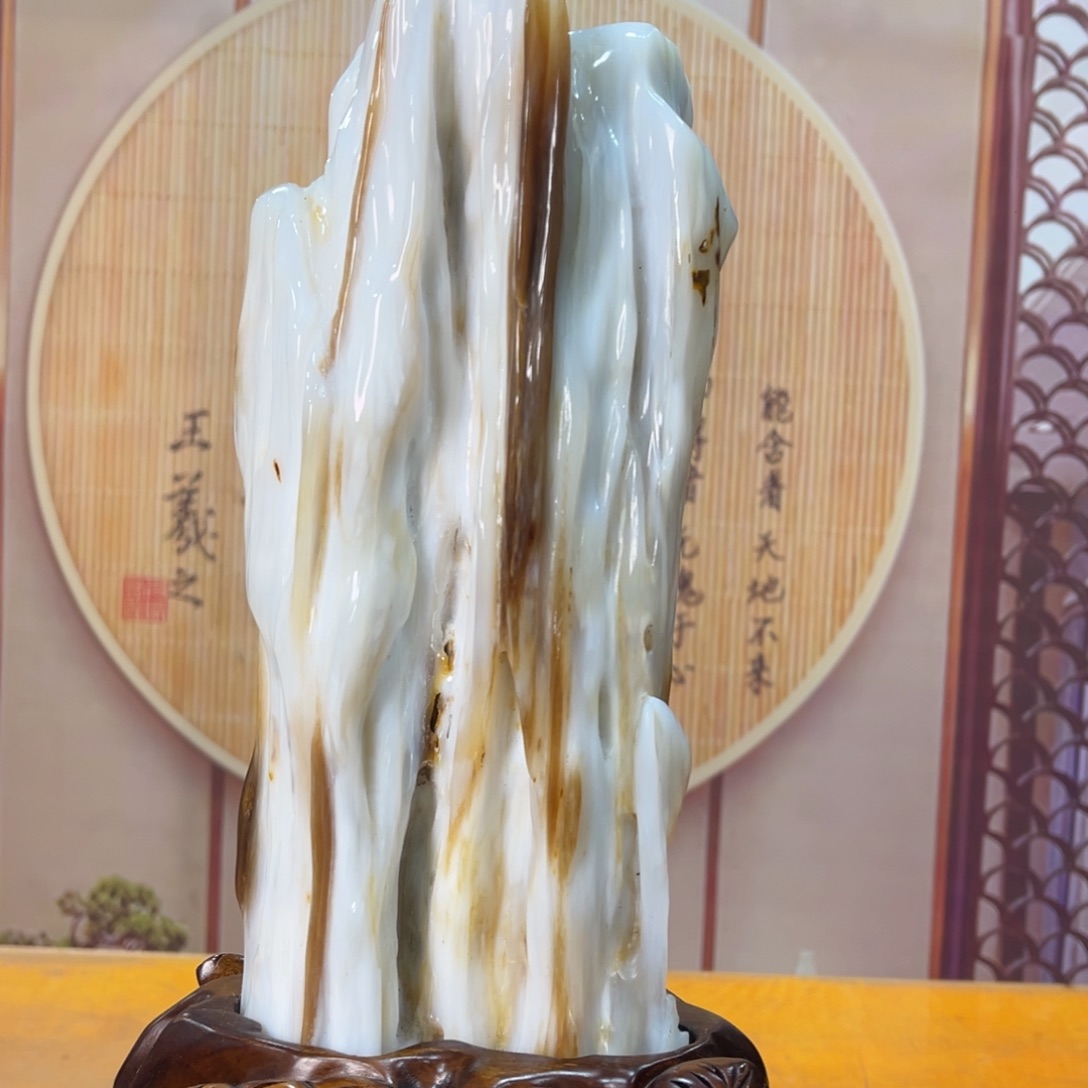 硅化玉（树化玉）未镶嵌摆件