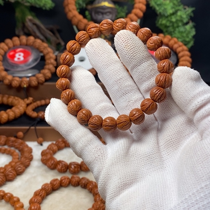 桃核吊坠墨*秦岭龙纹