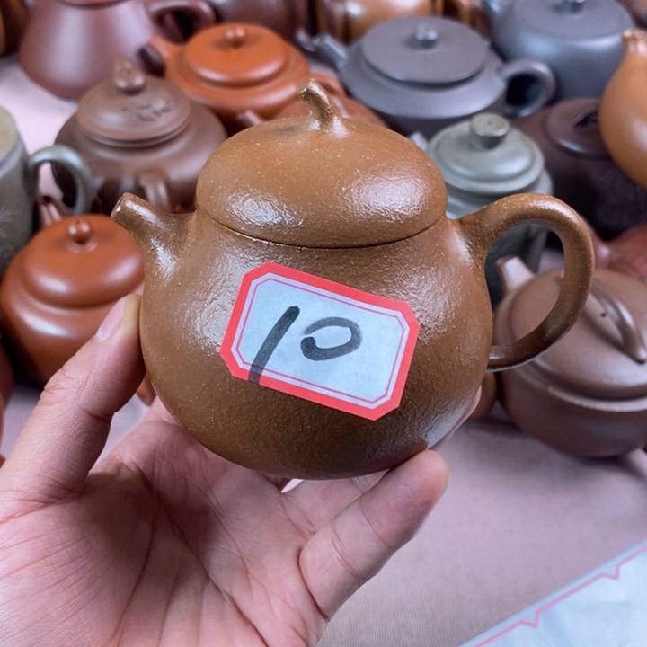紫砂茶壶黄降坡瓜