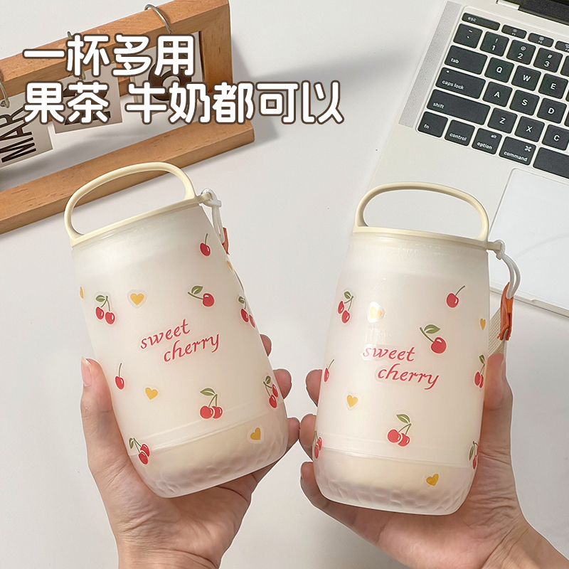 随手杯高颜值便携水杯食品级耐高温可微波豆浆咖啡杯学生运动水壶