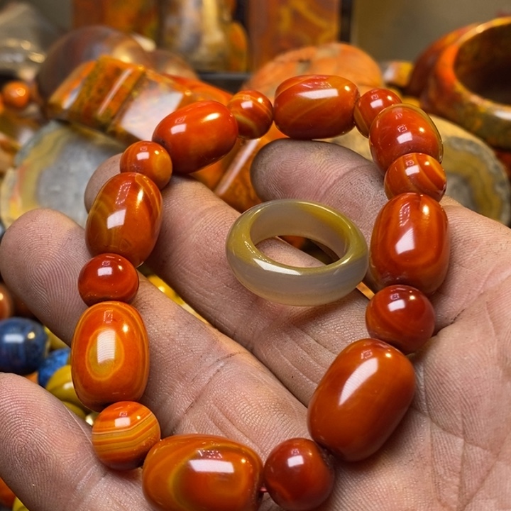 合金手链玛瑙/玉髓用****5