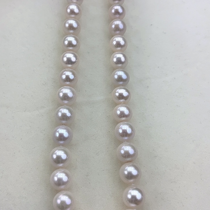 淡水珍珠颈饰银S925镶嵌卡10-11极光冷白炫彩高品