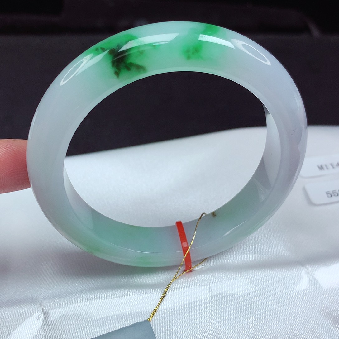 未镶嵌手镯翡翠55圈859