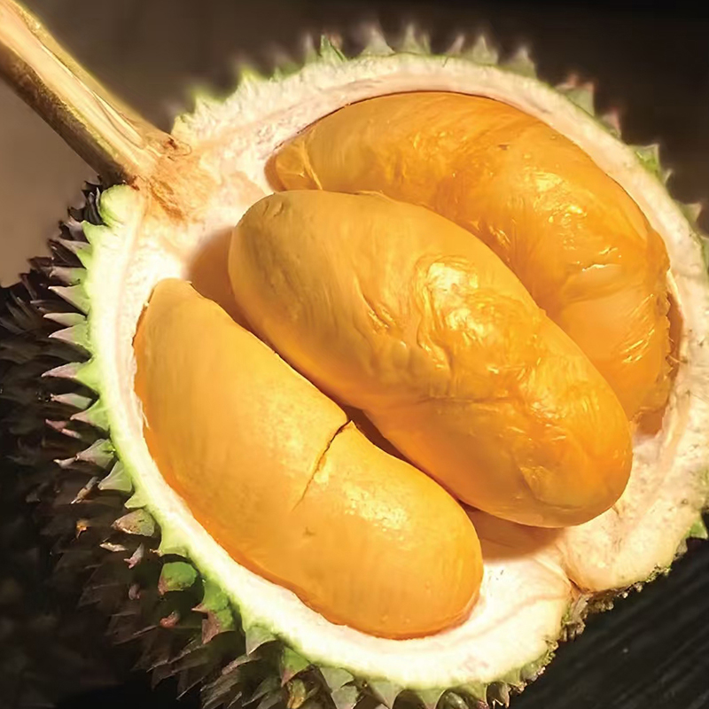【大连沙河口店】马来西亚树熟黑刺王D200鲜榴莲2-8斤核大【榴莲小时达】黑刺马来西亚