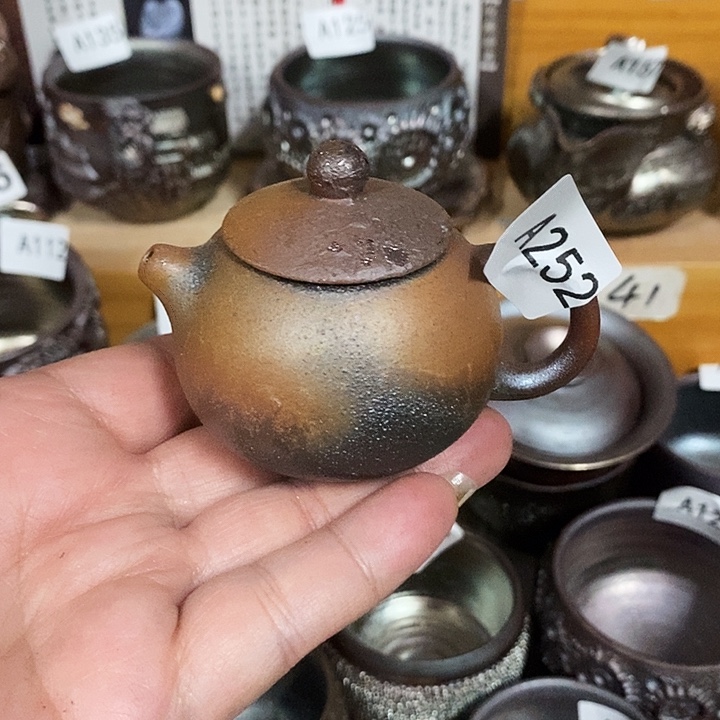 紫砂茶杯柴烧纯手工252