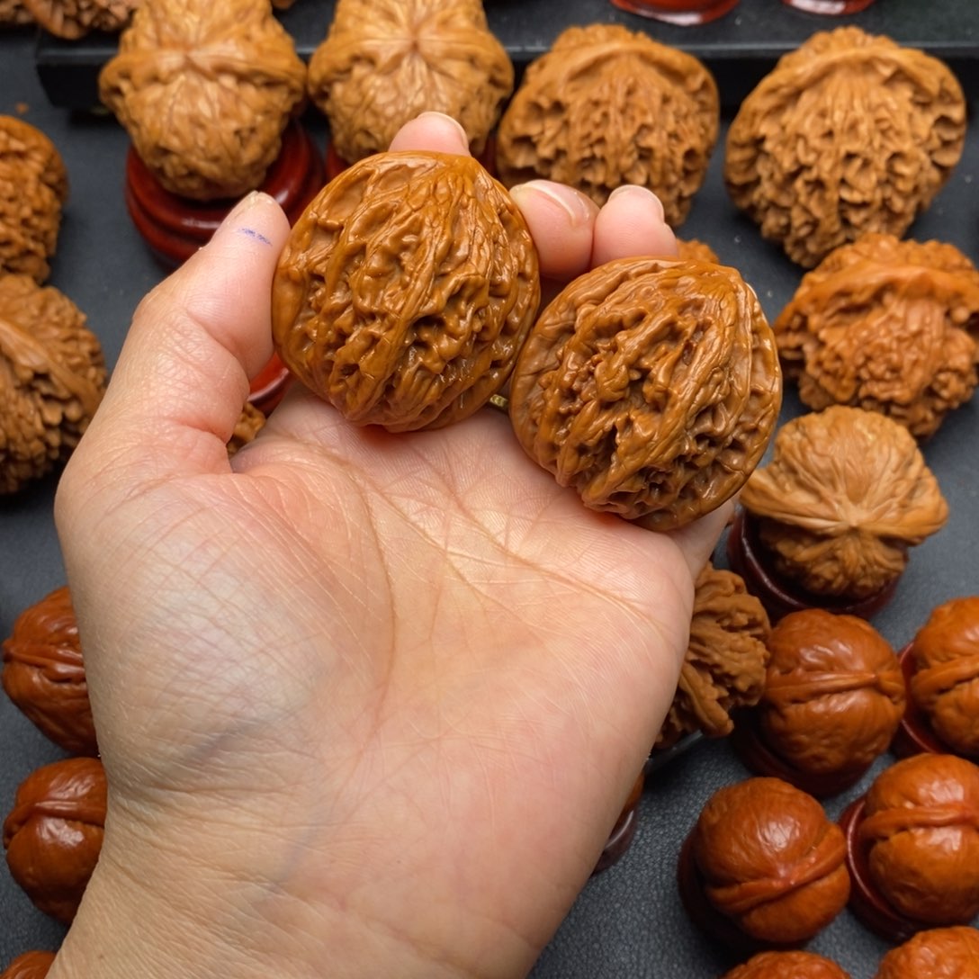 i***愿文玩核桃把件虎头