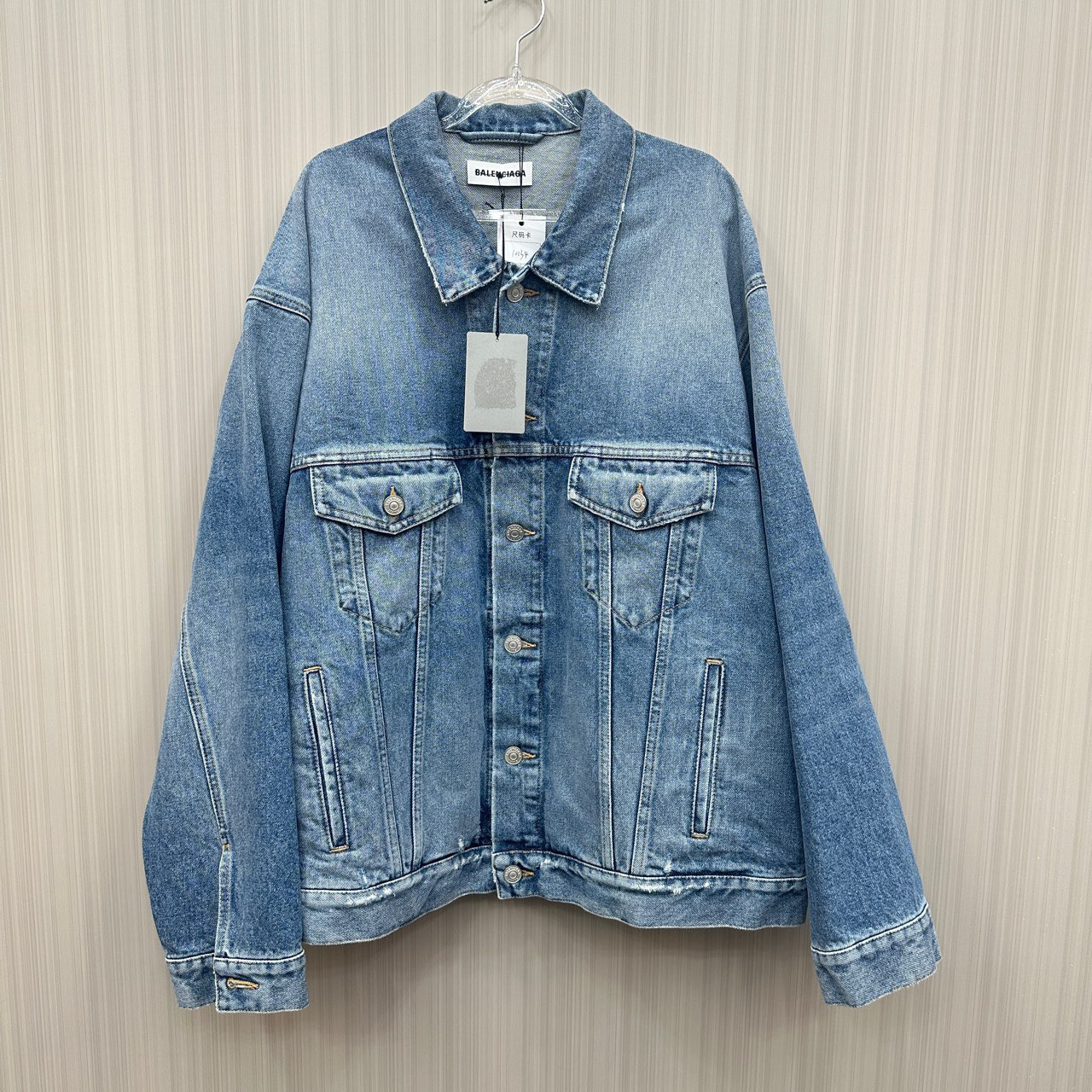 未使用 Balenciaga/巴黎世家 水钻牛仔外套尺码：34编码10134