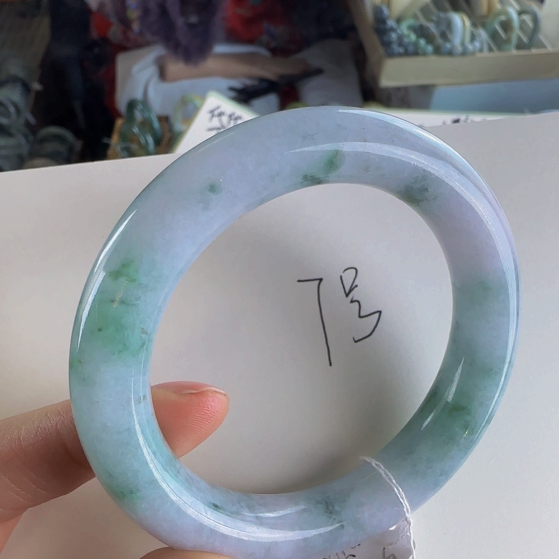 翡翠手镯未镶嵌老坑55圈