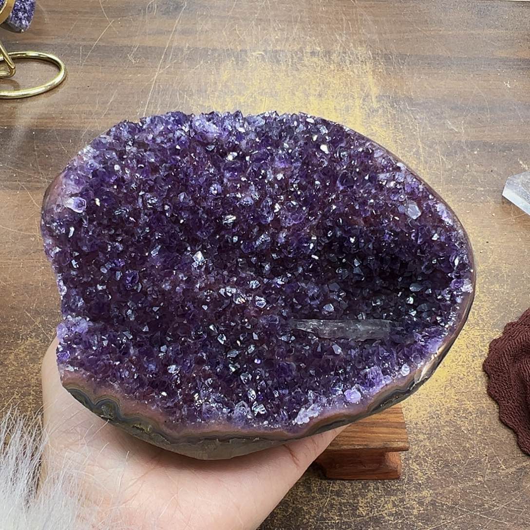 紫晶摆件未镶嵌晶体
