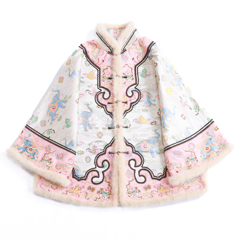 「万事吉象」乐锦坊 云锦 手工原创设计感刺绣国潮女装棉服上衣